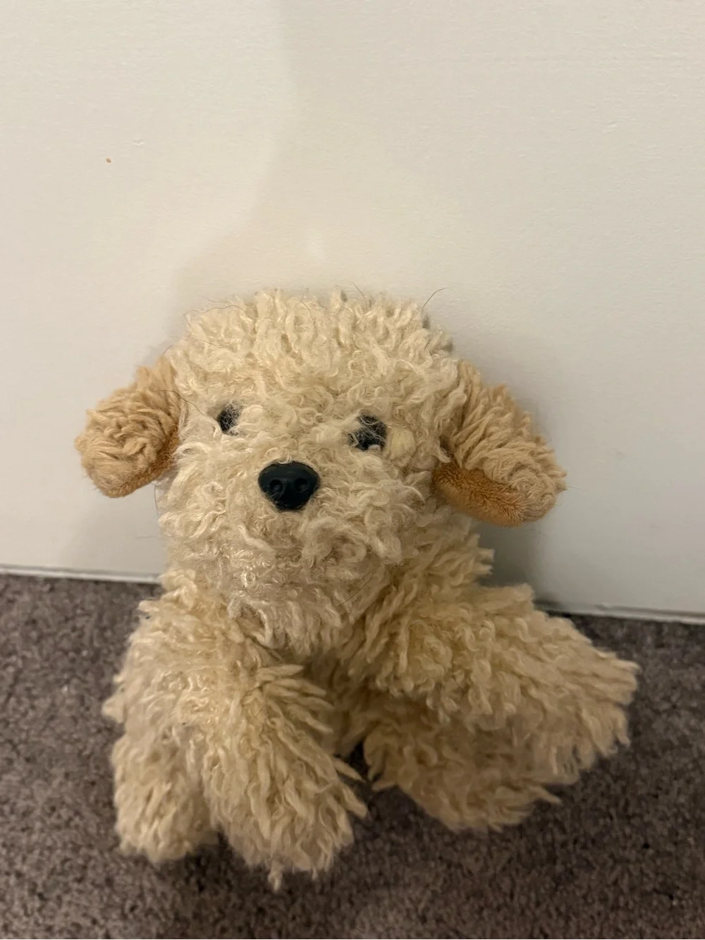 FAO Schwarz doodle puppy bichon dog shaggy fur realistic plush floppy stuffed